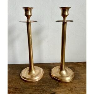 Vintage Pair of Brass Candlesticks | Vintage Home Decor | Brass Decor